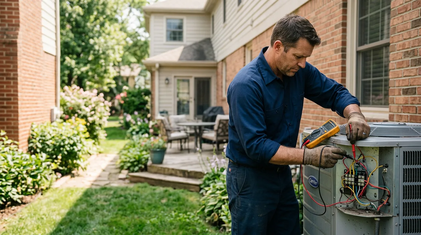 HVAC technician working near Gwynn Oak, MD